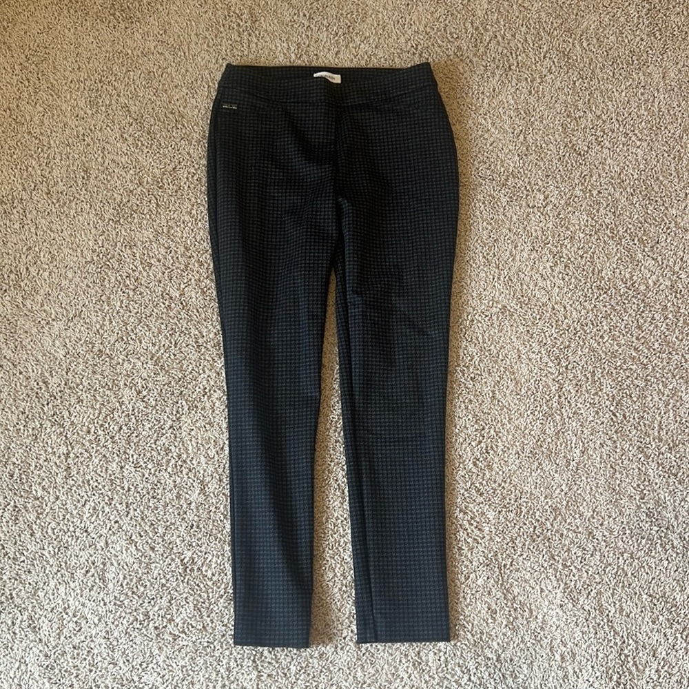calvin klein professional work slacks. gingham pattern